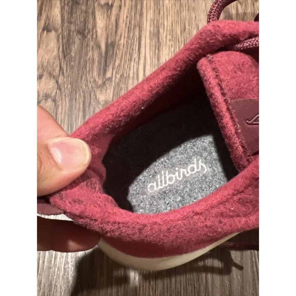 Allbirds Wool Runners Women's Size 9 US Burgundy Running Walking Sneakers Shoes